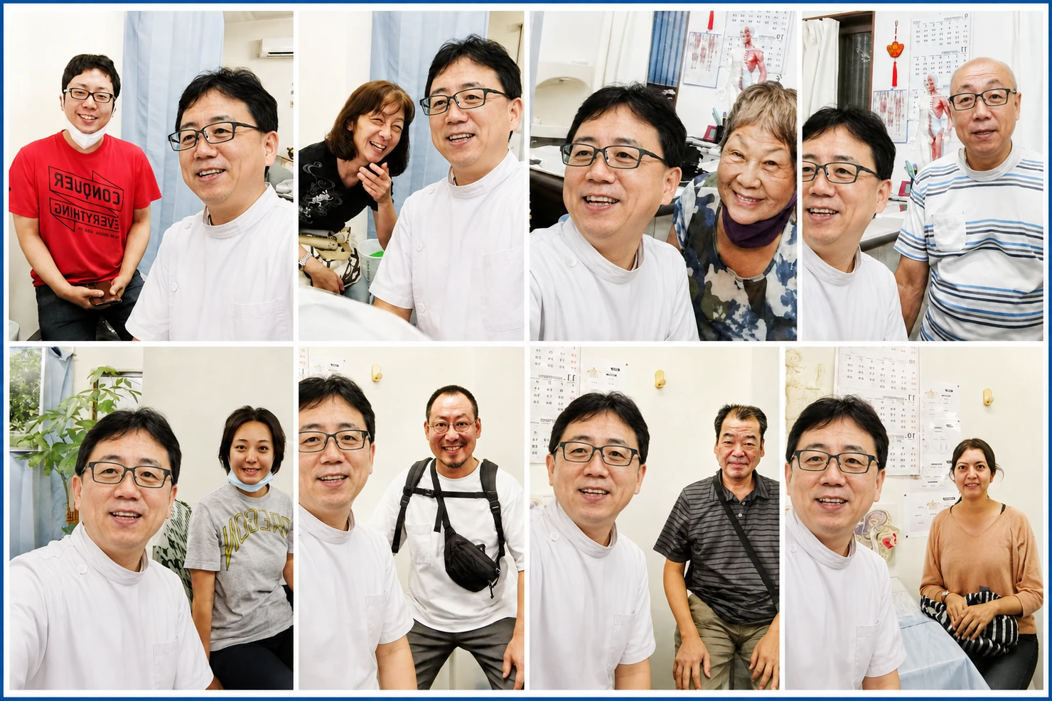 北京気功整体院の院長と患者様の写真