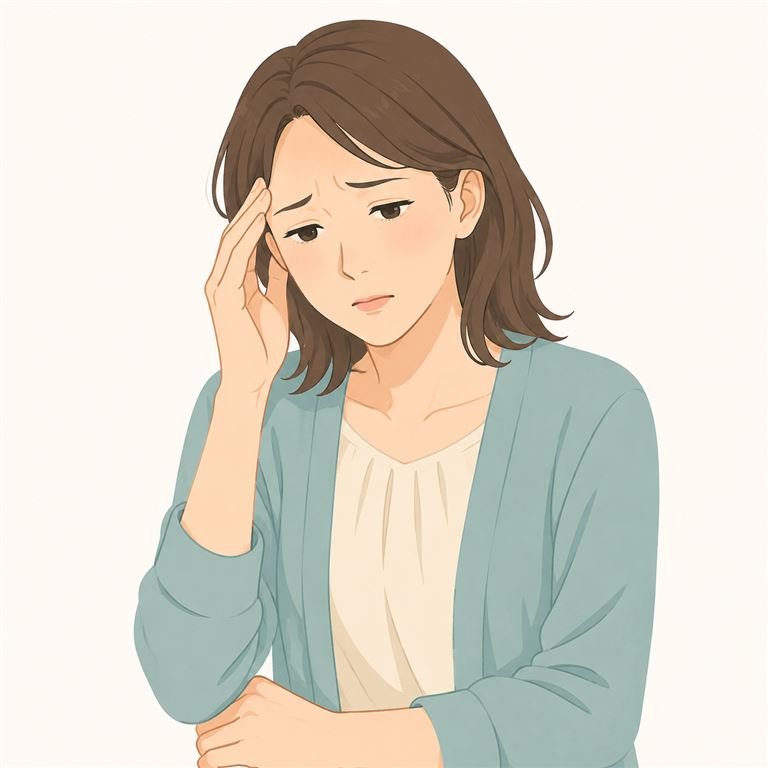 自律神経失調症で悩んでる女性